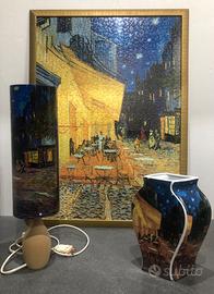 Quadro + vaso + Abat-jour Van Gogh
