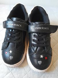 Sneakers in pelle nera Lumberjack numero 28