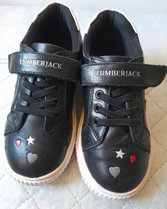 Sneakers in pelle nera Lumberjack numero 28