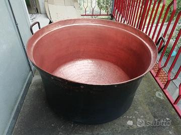 Vasca, callara, paiolo, pentolone rame 200 litri