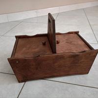 Scatola da cucito in legno anni '80