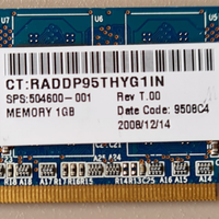 Banco RAM Ramaxel 1 Gb