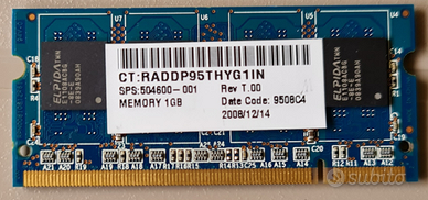 Banco RAM Ramaxel 1 Gb