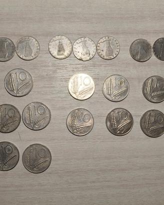 🪙 Lotto 18 monete 5 lire antiche vari anni 🪙