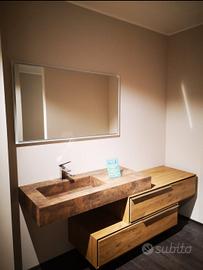 Lavabo bagno effetto pietra