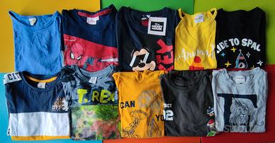 Maglie maniche lunghe bambino 6-7 anni 122 cm