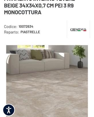 56 mq piastrelle per interno 34x34 + battiscopa