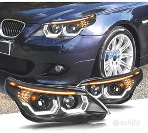 FARI BMW E60 E61 03-07 ANGEL EYES LED U HALO FONDO