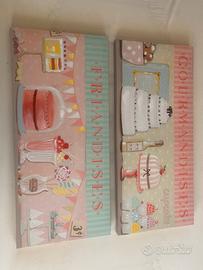 Set 2 quadretti Shabby