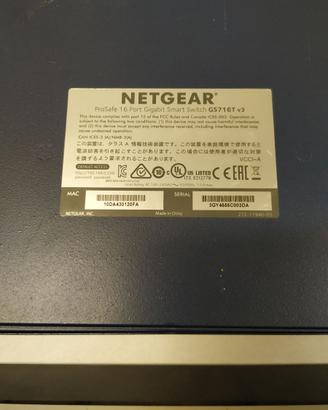 GigaBit switch rack Netgear GS716T v3