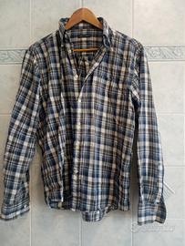camicia uomo manica lunga tg M quadri 