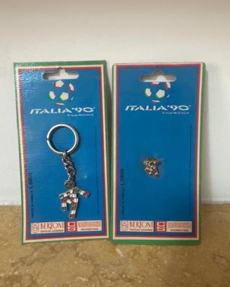Lotto spilla portachiavi Italia 90 Mascotta Ciao B