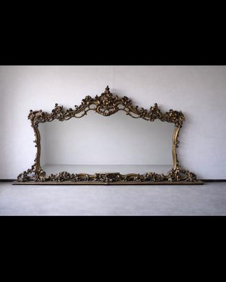 Specchio gigante decorativo 2,85 m stile barocco 