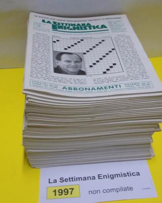 LA SETTIMANA ENIGMISTICA, anno 1997, NON compilati
