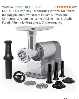 klarstein tritacarne elettrico