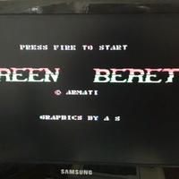 CASSETTA GREEN BERET COMBAT  GIOCO PER COMMODORE