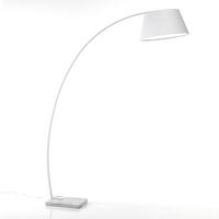 Lampada da terra in metallo e marmo - BRA