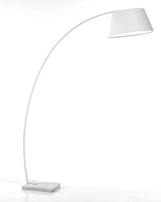 Lampada da terra in metallo e marmo - BRA