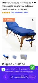 Lettino massaggio modello Ginevra