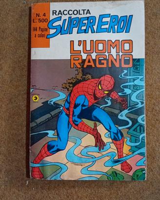 Raccolta Super Eroi n. 4 L'Uomo Ragno Corno 1978