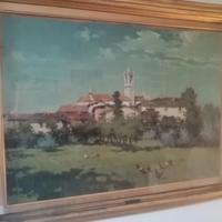 Quadro ad olio su tavola di Ercole Magrotti