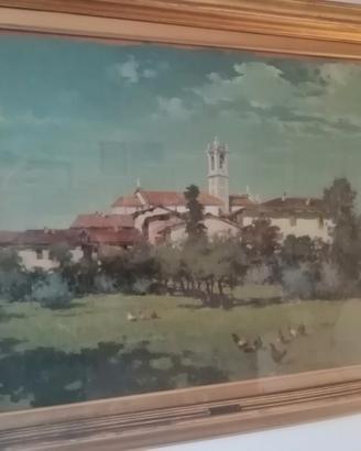 Quadro ad olio su tavola di Ercole Magrotti