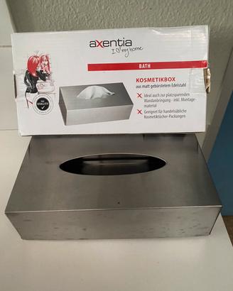 Scatola Porta fazzoletti, Acciaio Inox