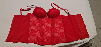 guepière rossa pizzo