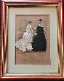 Quadro Antico "Revue de la Mode" 1878