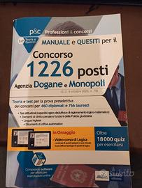 Manuale e quesiti per concorso agenzia dogane