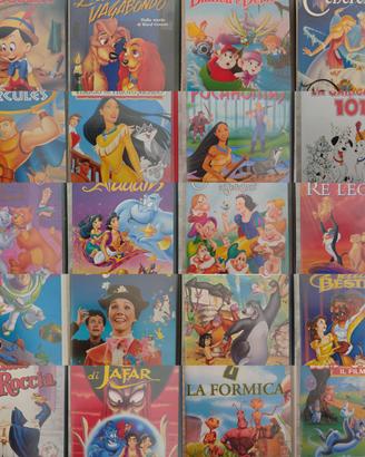 Lotto videocassette VHS Disney cartoni e film 