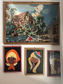 Quadro mezzo punto di Biancaneve a mezzo punto cor