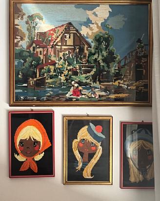 Quadro mezzo punto di Biancaneve a mezzo punto cor