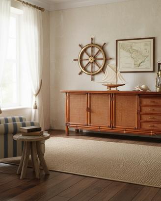 VERO VINTAGECredenza buffet bambù midollino rattan