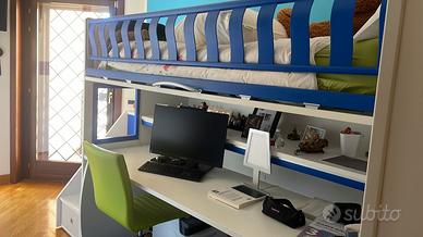 letto +scrivania+ cassettiera