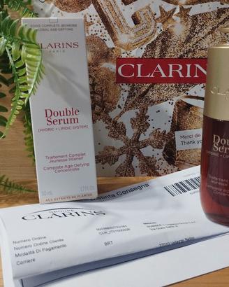 clarins double serum face nuovo originale 
