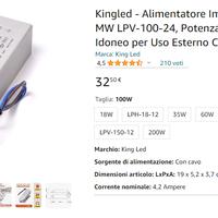 Alimentatore Impermeabile IP67 per LED 100W 24V