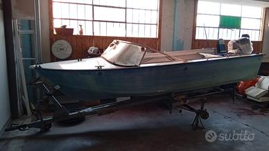 Barca alluminio con motore 25 cavalli e carrello