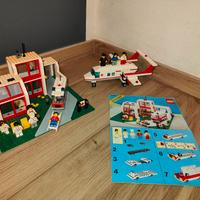 lego city vintage ospedale 6380 e aereo 6356