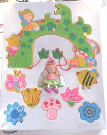 Giostrina in legno per culla o cameretta - nuova