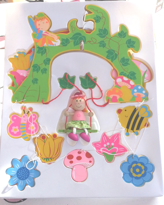 Giostrina in legno per culla o cameretta - nuova