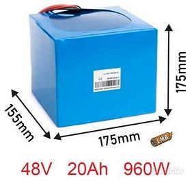 Pacco Batteria al Litio per E-Bike 48V 20Ah
