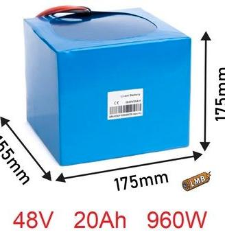 Pacco Batteria al Litio per E-Bike 48V 20Ah