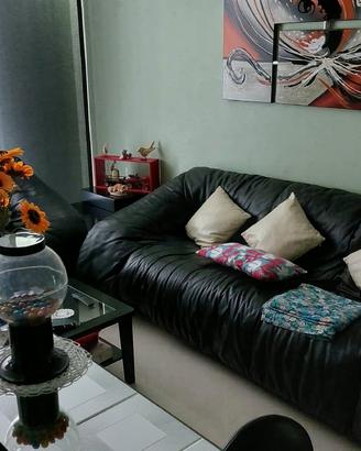 Divani in Pelle Nera Vintage
