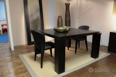 tavolo quadrato rovere moro