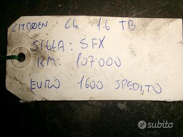 Motore per citroen c4 1.6tb sigla sfx km 107000
