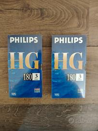 2 VHS Philips HG 180 - Nuove e Sigillate