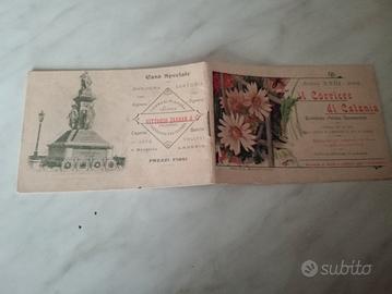 calendario tascabile del 1901 del corriere di Ct