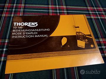 THORENS TD 160 manuale istruzioni (owner's manual)