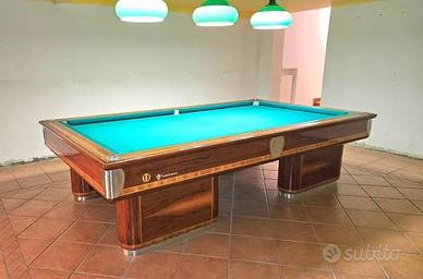 Biliardo Longoni in legno con buche